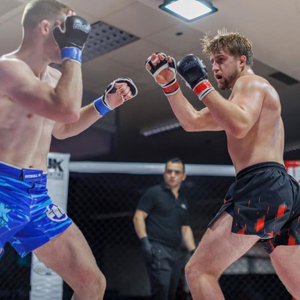 MMA sparring session