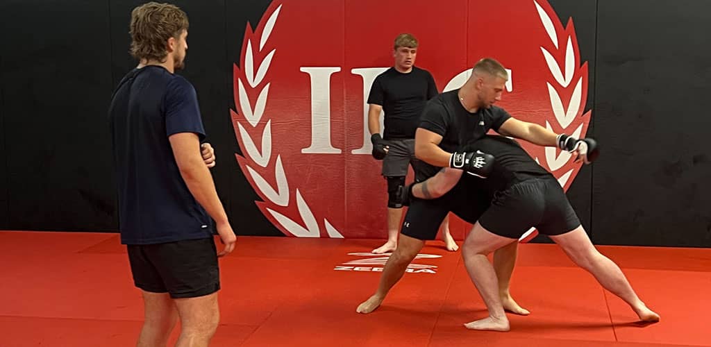 MMA training class in North Wales