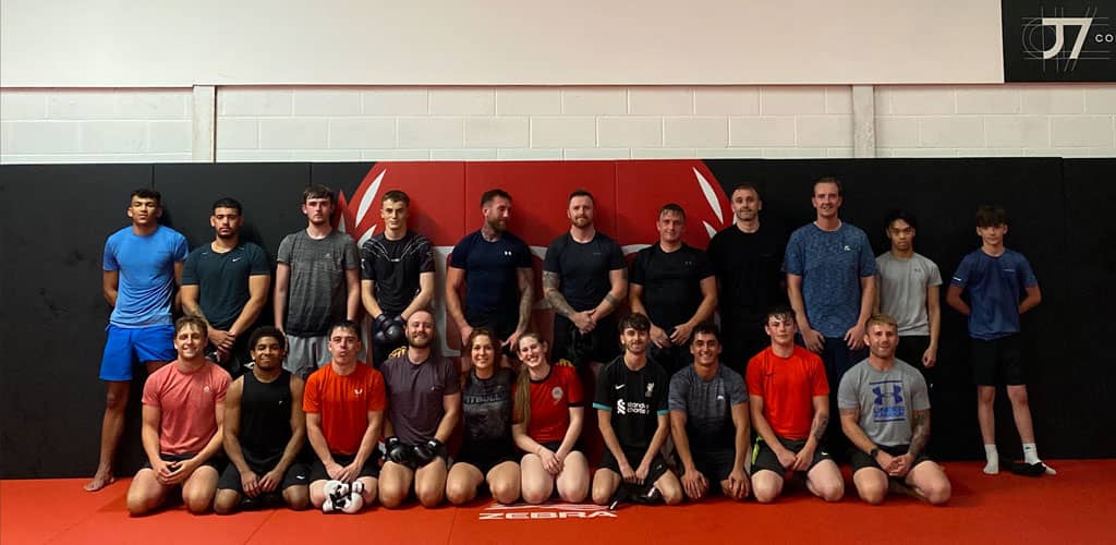 Group of young people at North Wales MMA gym